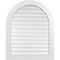 Ekena Millwork Round Top Surface Mount PVC Gable Vent: Functional, w/ 3-1/2"W x 1"P Standard Frame, 34"W x 42"H GVPRT34X4201SF - alternate 1